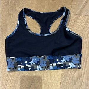 Women's aqua Sports Bra
